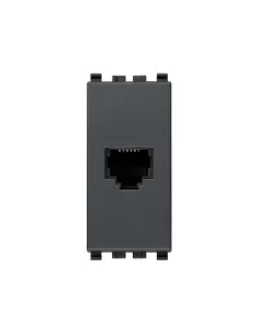 Vimar 20321 RJ12 6/6 Socket Grey